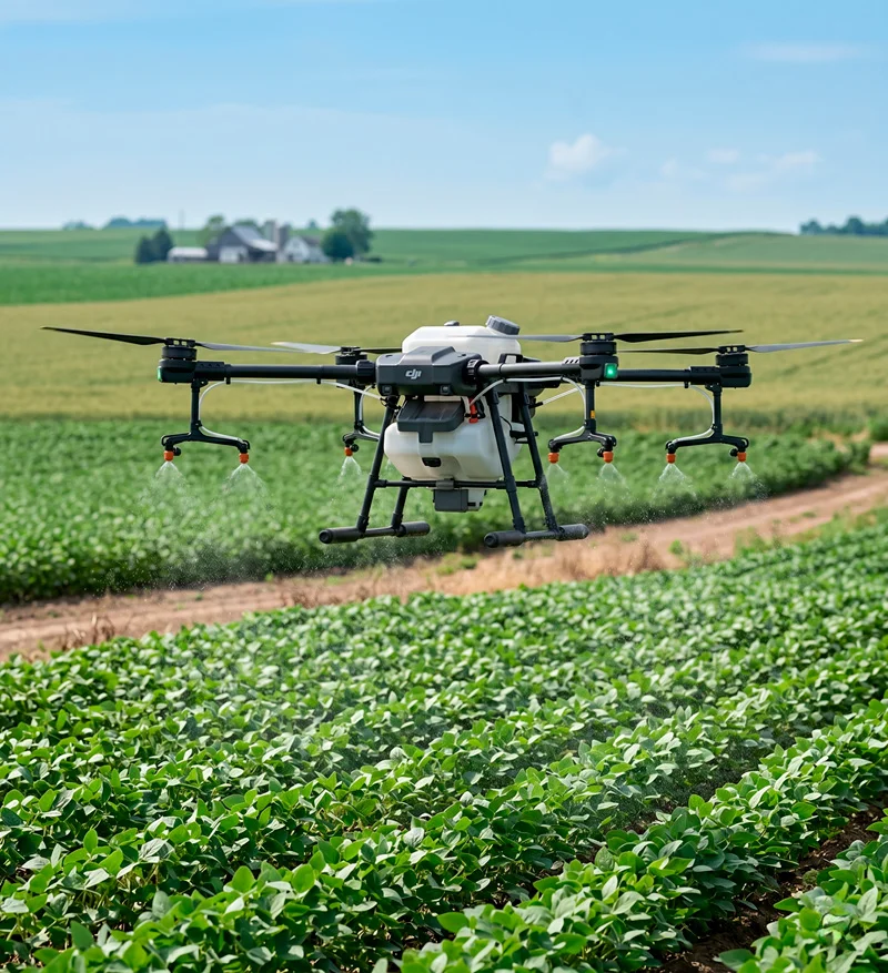 Pulverização com Drones
